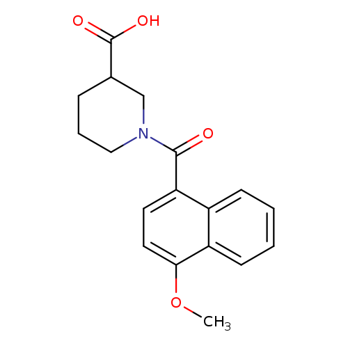 1-(4-methoxynaphthalene-1-carbonyl)piperidine-3-carboxylic acid