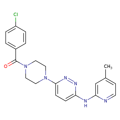 6-[4-(4-chlorobenzoyl)piperazin-1-yl]-N-(4-methylpyridin-2-yl)pyridazin-3-amine