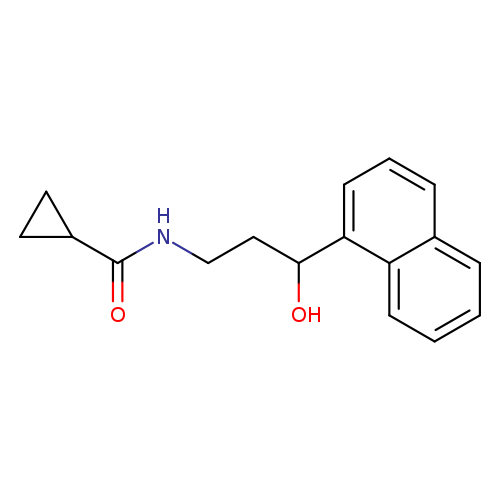 N-[3-hydroxy-3-(naphthalen-1-yl)propyl]cyclopropanecarboxamide