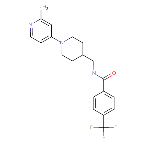 N-{[1-(2-methylpyridin-4-yl)piperidin-4-yl]methyl}-4-(trifluoromethyl)benzamide