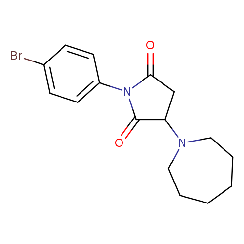 3-(azepan-1-yl)-1-(4-bromophenyl)pyrrolidine-2,5-dione