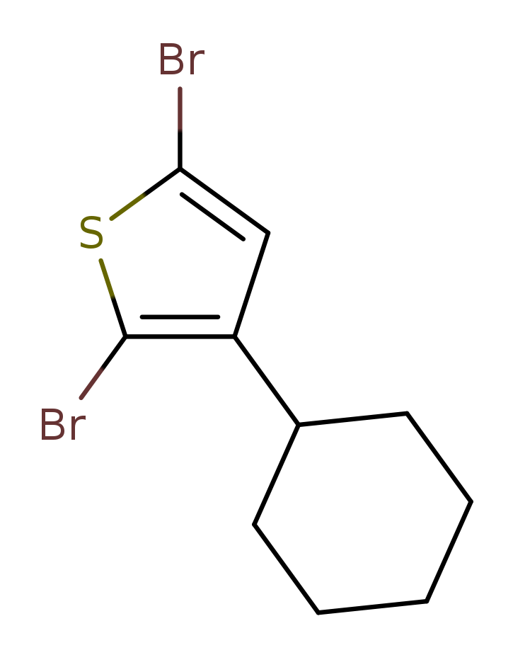 2,5-Dibromo-3-cyclohexylthiophene
