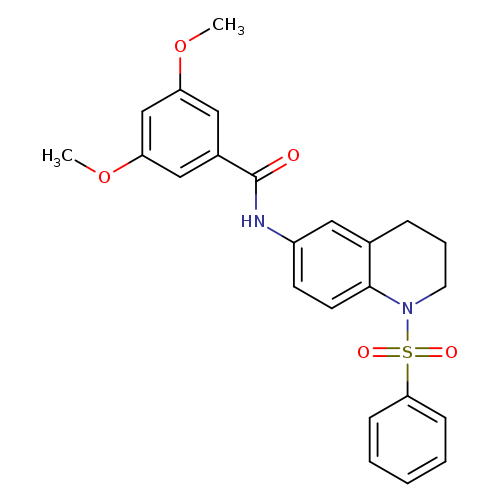 N-[1-(benzenesulfonyl)-1,2,3,4-tetrahydroquinolin-6-yl]-3,5-dimethoxybenzamide