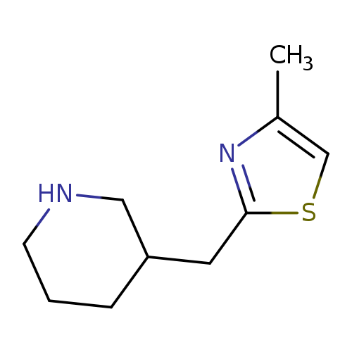 3-[(4-methyl-1,3-thiazol-2-yl)methyl]piperidine