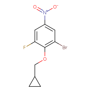 1-Bromo-2-cyclopropylmethoxy-3-fluoro-5-nitro-benzene
