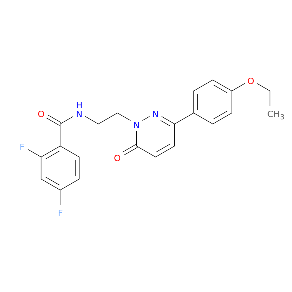N-{2-[3-(4-ethoxyphenyl)-6-oxo-1,6-dihydropyridazin-1-yl]ethyl}-2,4-difluorobenzamide