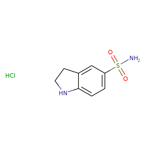 2,3-dihydro-1H-indole-5-sulfonamide hydrochloride
