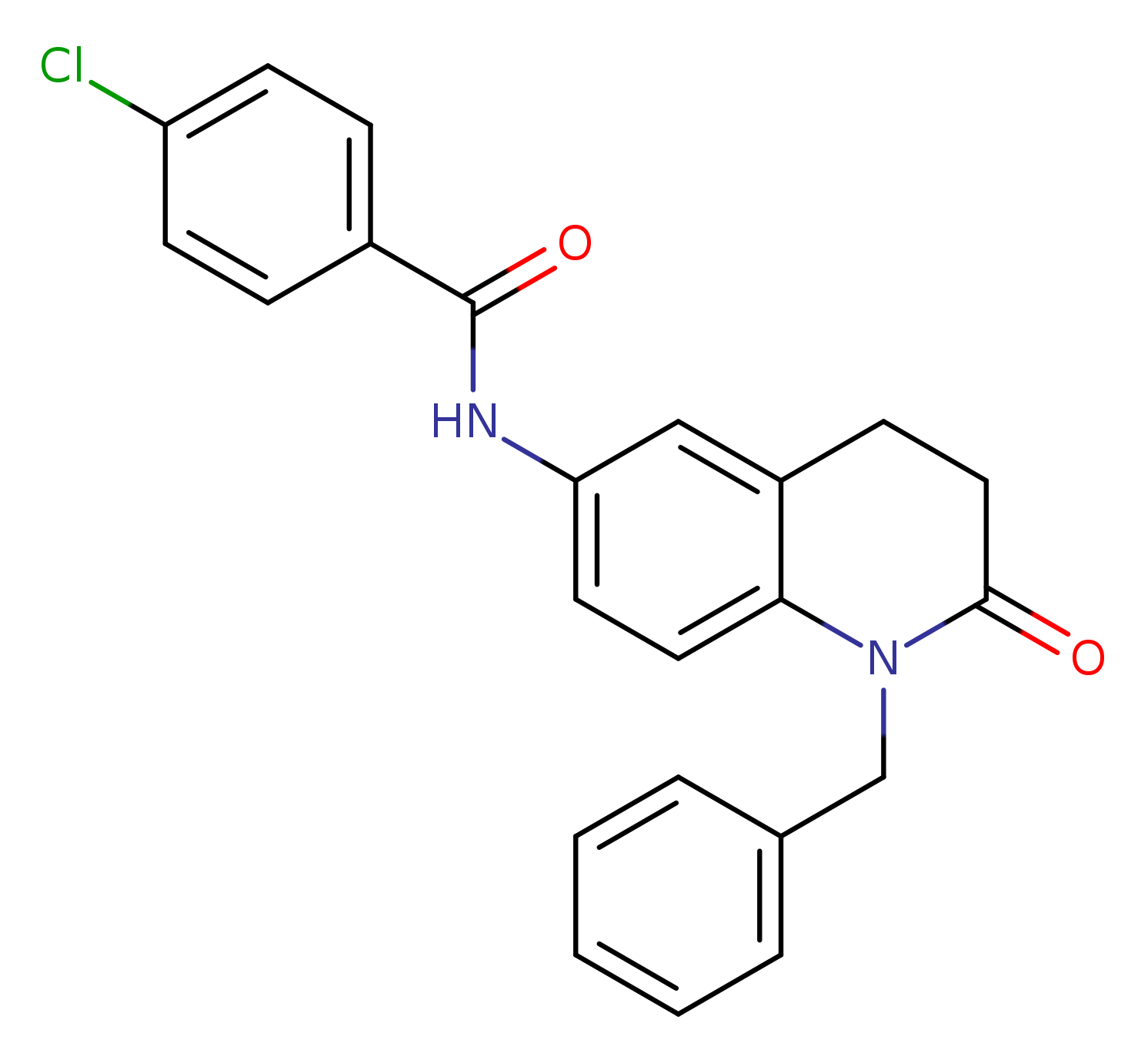 N-(1-benzyl-2-oxo-1,2,3,4-tetrahydroquinolin-6-yl)-4-chlorobenzamide