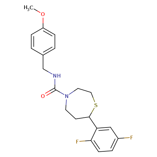 7-(2,5-difluorophenyl)-N-[(4-methoxyphenyl)methyl]-1,4-thiazepane-4-carboxamide