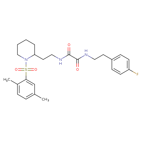 N-{2-[1-(2,5-dimethylbenzenesulfonyl)piperidin-2-yl]ethyl}-N'-[2-(4-fluorophenyl)ethyl]ethanediamide