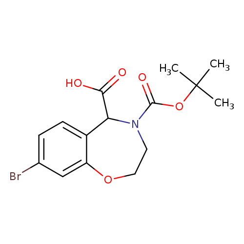 8-bromo-4-[(tert-butoxy)carbonyl]-2,3,4,5-tetrahydro-1,4-benzoxazepine-5-carboxylicacid