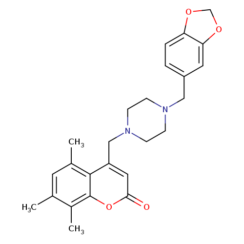 4-({4-[(2H-1,3-benzodioxol-5-yl)methyl]piperazin-1-yl}methyl)-5,7,8-trimethyl-2H-chromen-2-one