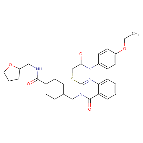 4-{[2-({[(4-ethoxyphenyl)carbamoyl]methyl}sulfanyl)-4-oxo-3,4-dihydroquinazolin-3-yl]methyl}-N-[(oxolan-2-yl)methyl]cyclohexane-1-carboxamide
