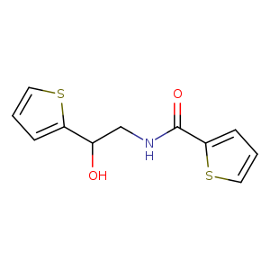 N-[2-hydroxy-2-(thiophen-2-yl)ethyl]thiophene-2-carboxamide