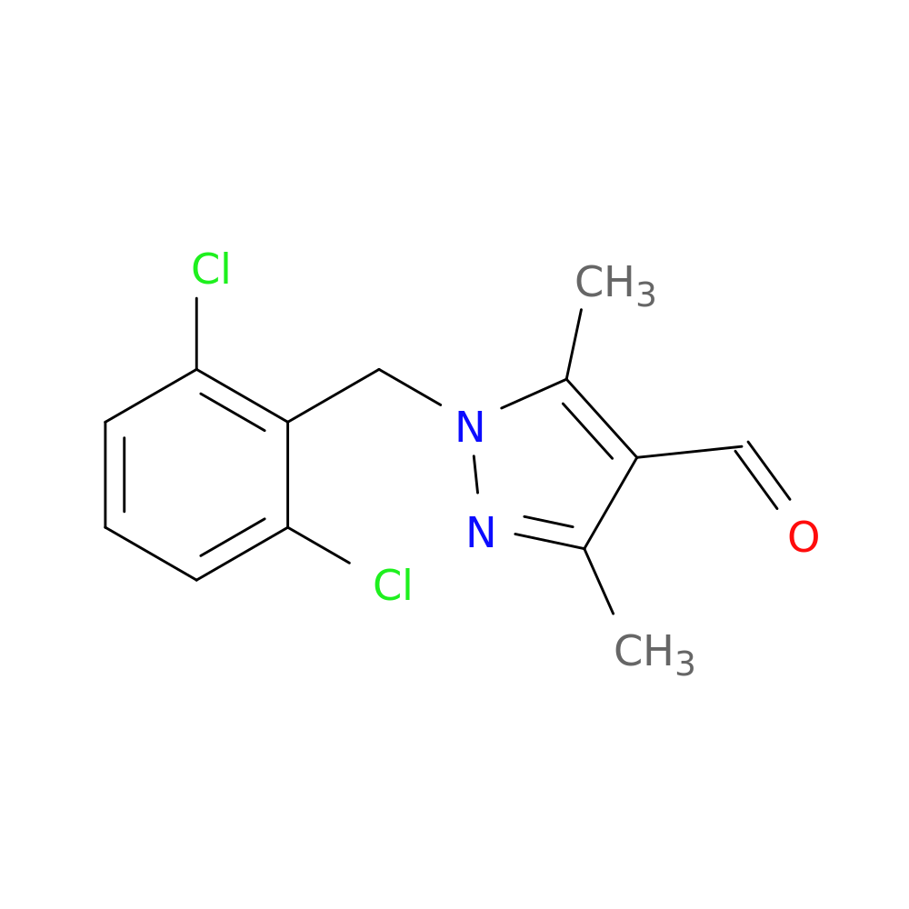 1-[(2,6-dichlorophenyl)methyl]-3,5-dimethyl-1H-pyrazole-4-carbaldehyde