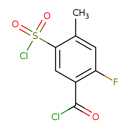 5-(chlorosulfonyl)-2-fluoro-4-methylbenzoylchloride