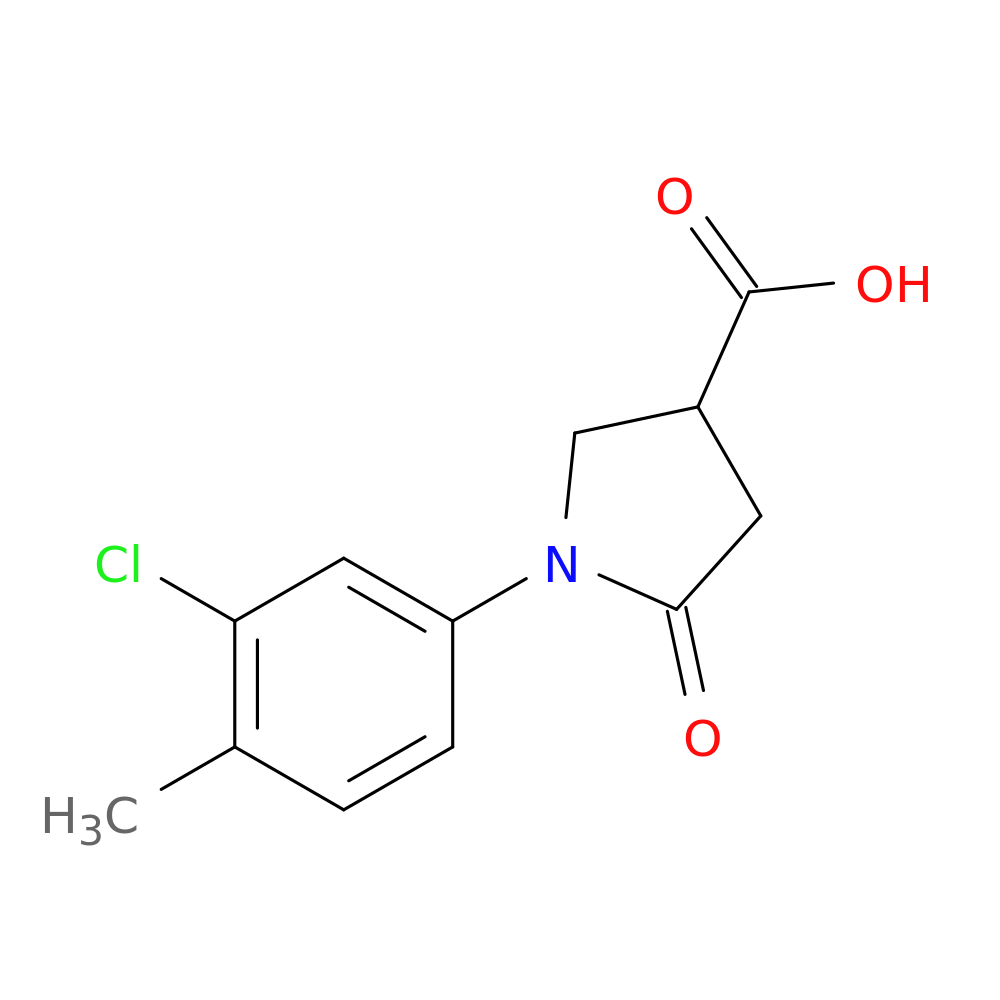1-(3-Chloro-4-methylphenyl)-5-oxopyrrolidine-3-carboxylic acid