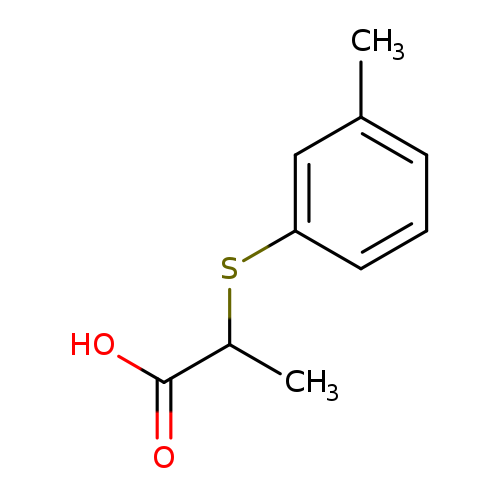 2-[(3-Methylphenyl)sulfanyl]propanoic acid
