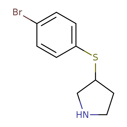 3-[(4-Bromophenyl)sulfanyl]pyrrolidine