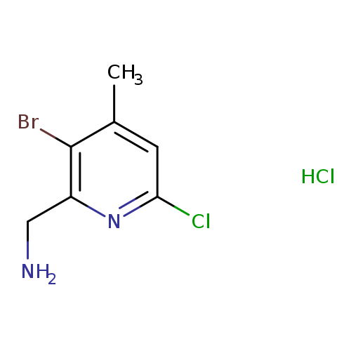 1-(3-bromo-6-chloro-4-methylpyridin-2-yl)methanaminehydrochloride