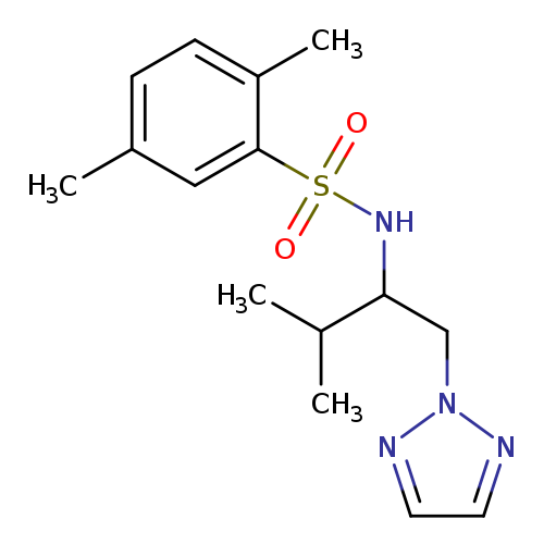 2,5-dimethyl-N-[3-methyl-1-(2H-1,2,3-triazol-2-yl)butan-2-yl]benzene-1-sulfonamide