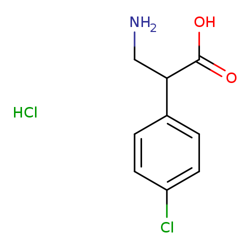 Benzeneacetic acid, a-(aminomethyl)-4-chloro-, hydrochloride