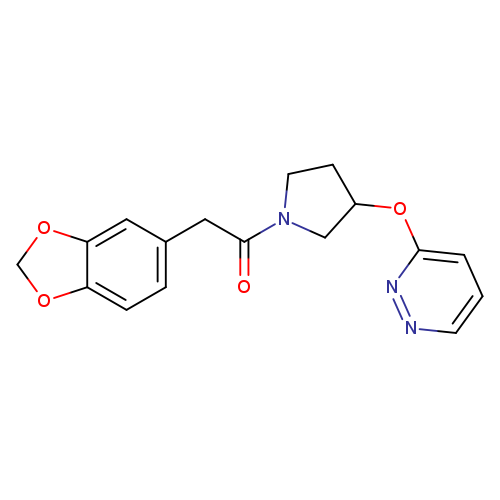2-(2H-1,3-benzodioxol-5-yl)-1-[3-(pyridazin-3-yloxy)pyrrolidin-1-yl]ethan-1-one