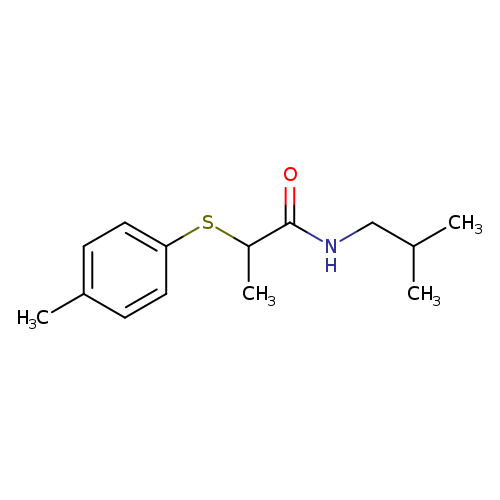 N-isobutyl-2-[(4-methylphenyl)sulfanyl]propanamide