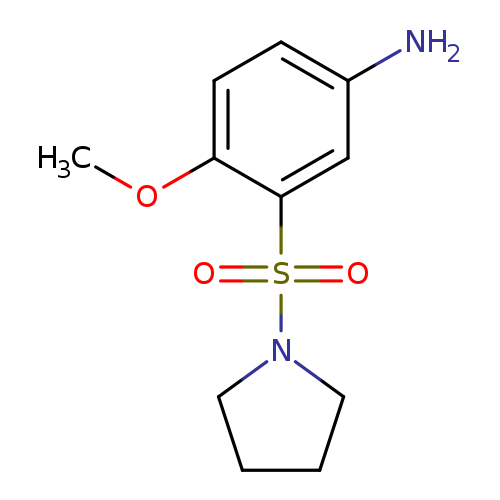 4-methoxy-3-(pyrrolidine-1-sulfonyl)aniline