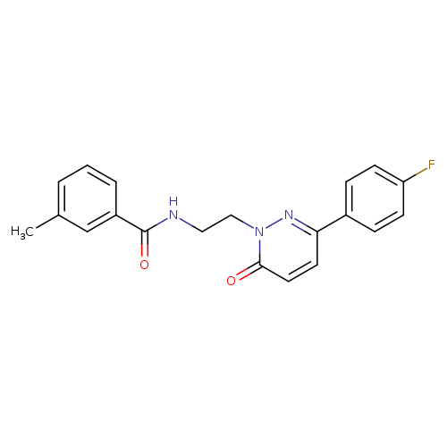 N-{2-[3-(4-fluorophenyl)-6-oxo-1,6-dihydropyridazin-1-yl]ethyl}-3-methylbenzamide