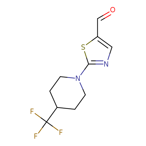 2-(4-(Trifluoromethyl)piperidin-1-yl)thiazole-5-carbaldehyde