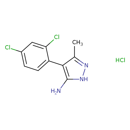 "4-(2,4-dichlorophenyl)-3-methyl-1H-pyrazol-5-amine hydrochloride"
