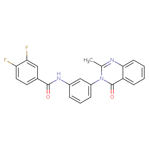 3,4-difluoro-N-[3-(2-methyl-4-oxo-3,4-dihydroquinazolin-3-yl)phenyl]benzamide