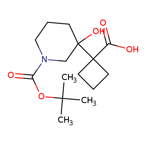 1-{1-[(tert-butoxy)carbonyl]-3-hydroxypiperidin-3-yl}cyclobutane-1-carboxylic acid