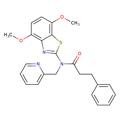N-(4,7-dimethoxy-1,3-benzothiazol-2-yl)-3-phenyl-N-[(pyridin-2-yl)methyl]propanamide
