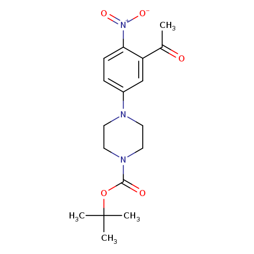 tert-Butyl 4-(3-acetyl-4-nitrophenyl)tetrahydro-1(2h)-pyrazinecarboxylate