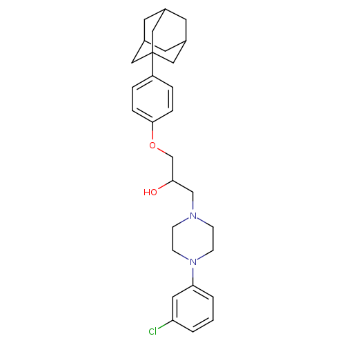 1-[4-(adamantan-1-yl)phenoxy]-3-[4-(3-chlorophenyl)piperazin-1-yl]propan-2-ol