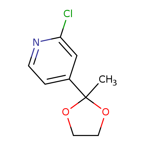 2-Chloro-4-(2-methyl-1,3-dioxolan-2-yl)pyridine