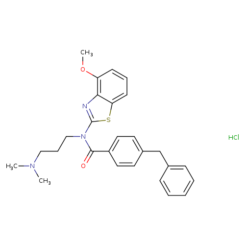4-benzyl-N-[3-(dimethylamino)propyl]-N-(4-methoxy-1,3-benzothiazol-2-yl)benzamide hydrochloride