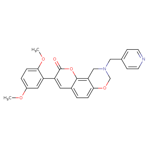 3-(2,5-dimethoxyphenyl)-9-[(pyridin-4-yl)methyl]-2H,8H,9H,10H-chromeno[8,7-e][1,3]oxazin-2-one