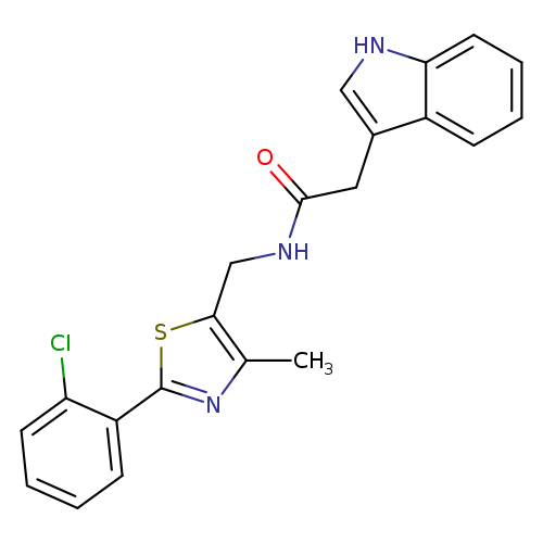 N-{[2-(2-chlorophenyl)-4-methyl-1,3-thiazol-5-yl]methyl}-2-(1H-indol-3-yl)acetamide