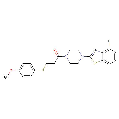 1-[4-(4-fluoro-1,3-benzothiazol-2-yl)piperazin-1-yl]-3-[(4-methoxyphenyl)sulfanyl]propan-1-one