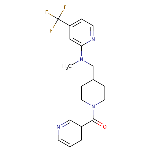 N-methyl-N-{[1-(pyridine-3-carbonyl)piperidin-4-yl]methyl}-4-(trifluoromethyl)pyridin-2-amine