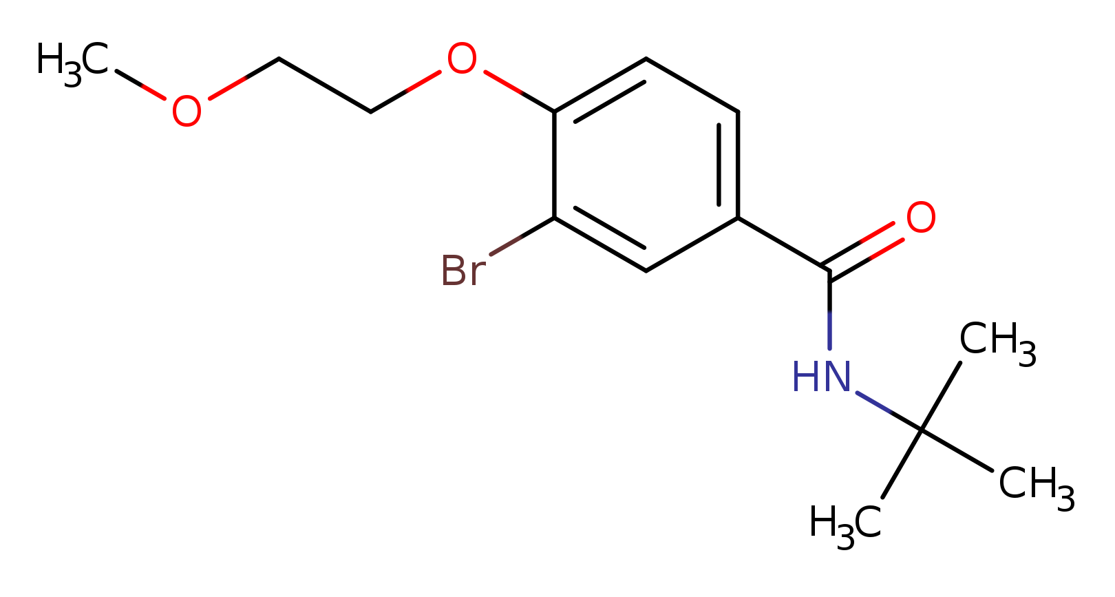 3-bromo-N-(tert-butyl)-4-(2-methoxyethoxy)benzamide