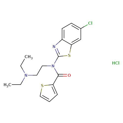 N-(6-chloro-1,3-benzothiazol-2-yl)-N-[2-(diethylamino)ethyl]thiophene-2-carboxamide hydrochloride