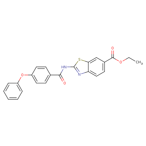 ethyl 2-(4-phenoxybenzamido)-1,3-benzothiazole-6-carboxylate