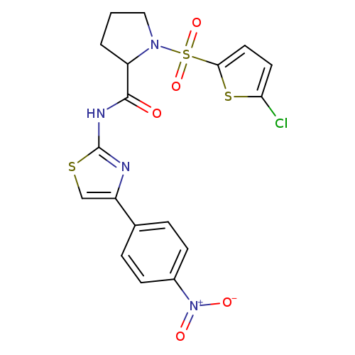 1-[(5-chlorothiophen-2-yl)sulfonyl]-N-[4-(4-nitrophenyl)-1,3-thiazol-2-yl]pyrrolidine-2-carboxamide