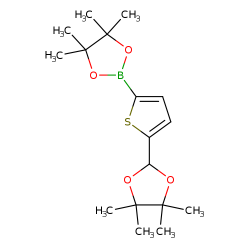 4,4,5,5-Tetramethyl-2-[5-(4,4,5,5-tetramethyl-1,3-dioxolan-2-yl)thiophen-2-yl]-1,3,2-dioxaborolane