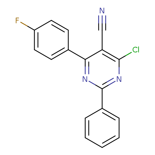 4-chloro-6-(4-fluorophenyl)-2-phenylpyrimidine-5-carbonitrile