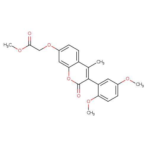 methyl 2-{[3-(2,5-dimethoxyphenyl)-4-methyl-2-oxo-2H-chromen-7-yl]oxy}acetate